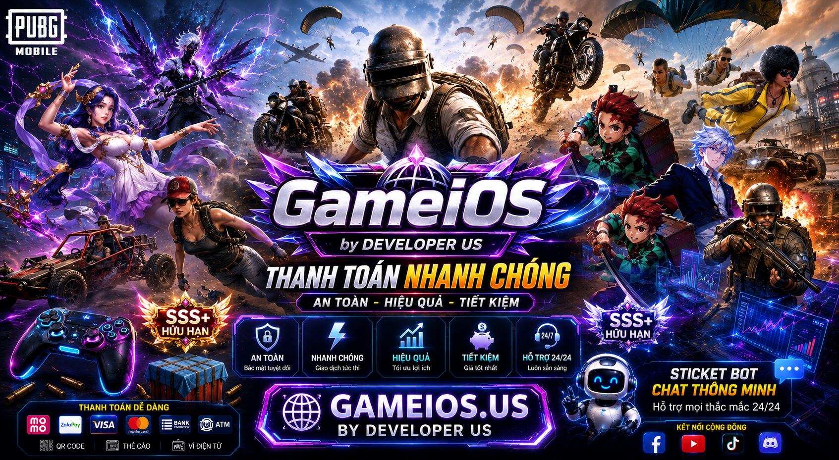 PUBG Mobile Miễn Phí Và Trả Phí  iOS
