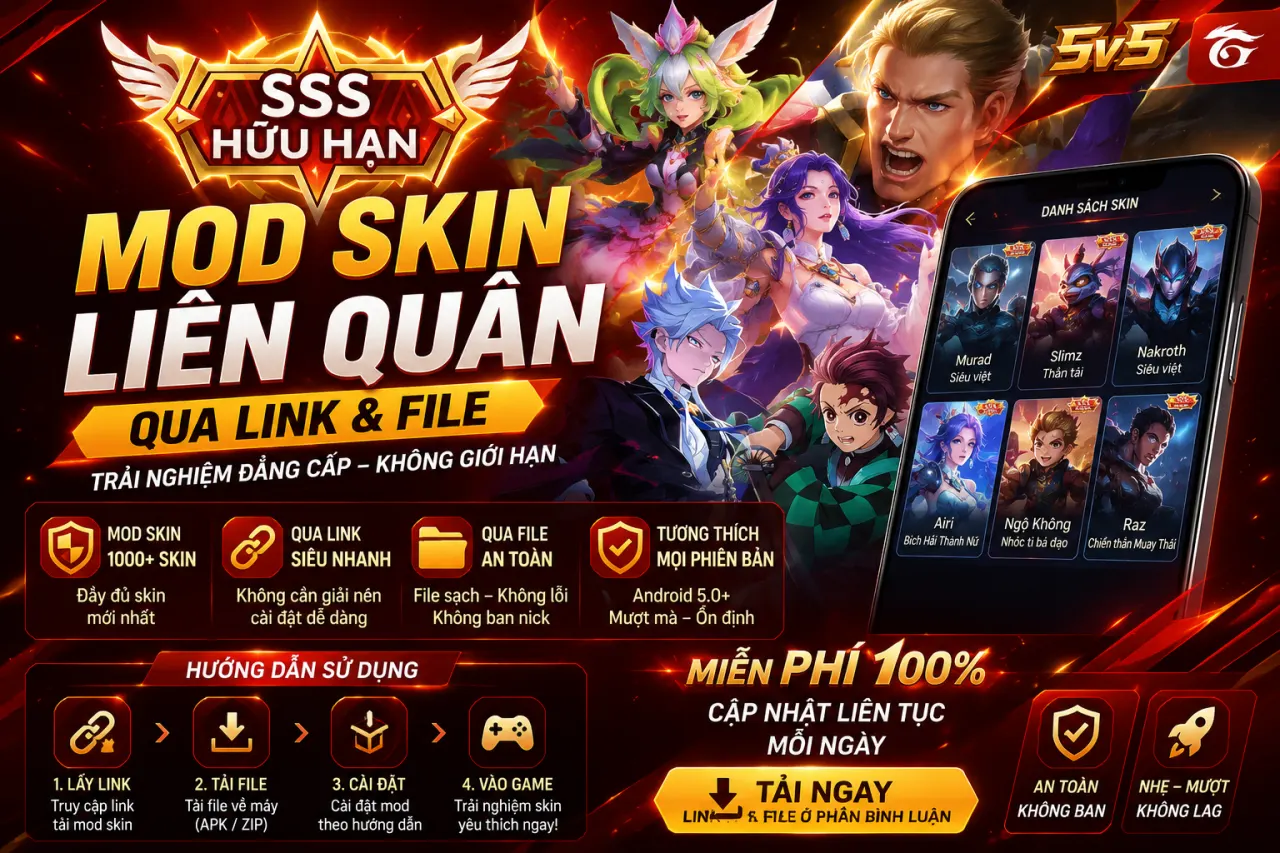 Mod Skin Qua File Liên Quân Dành Cho iOS