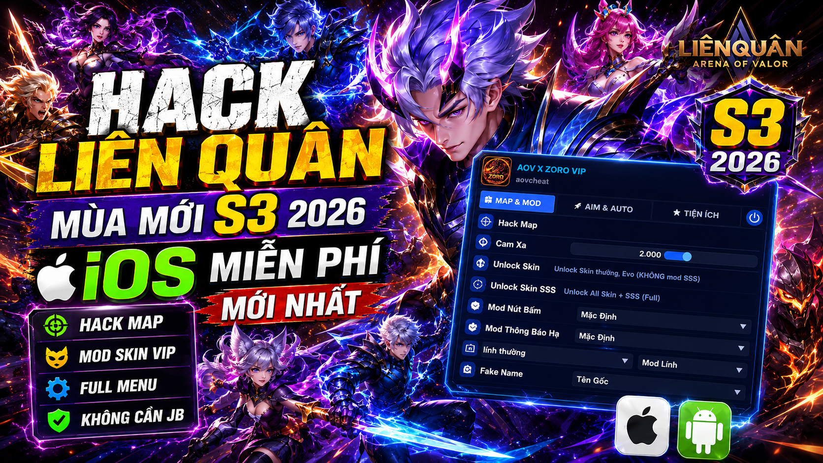 Hack LQ Chấp Tố Độc Quyền VIP V7