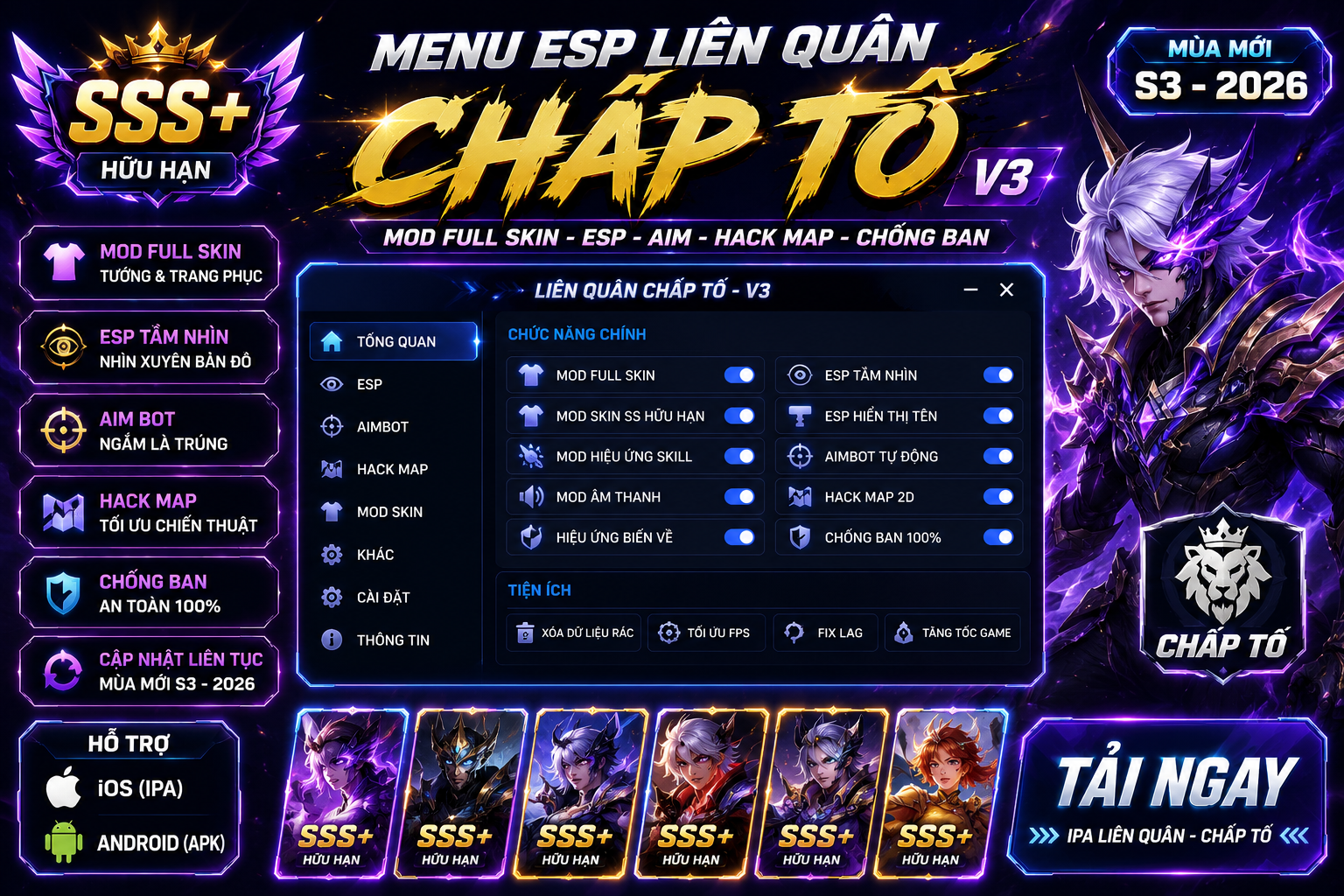 Chấp Tố V3 Liên Quân Chấp Tố Ước Ban