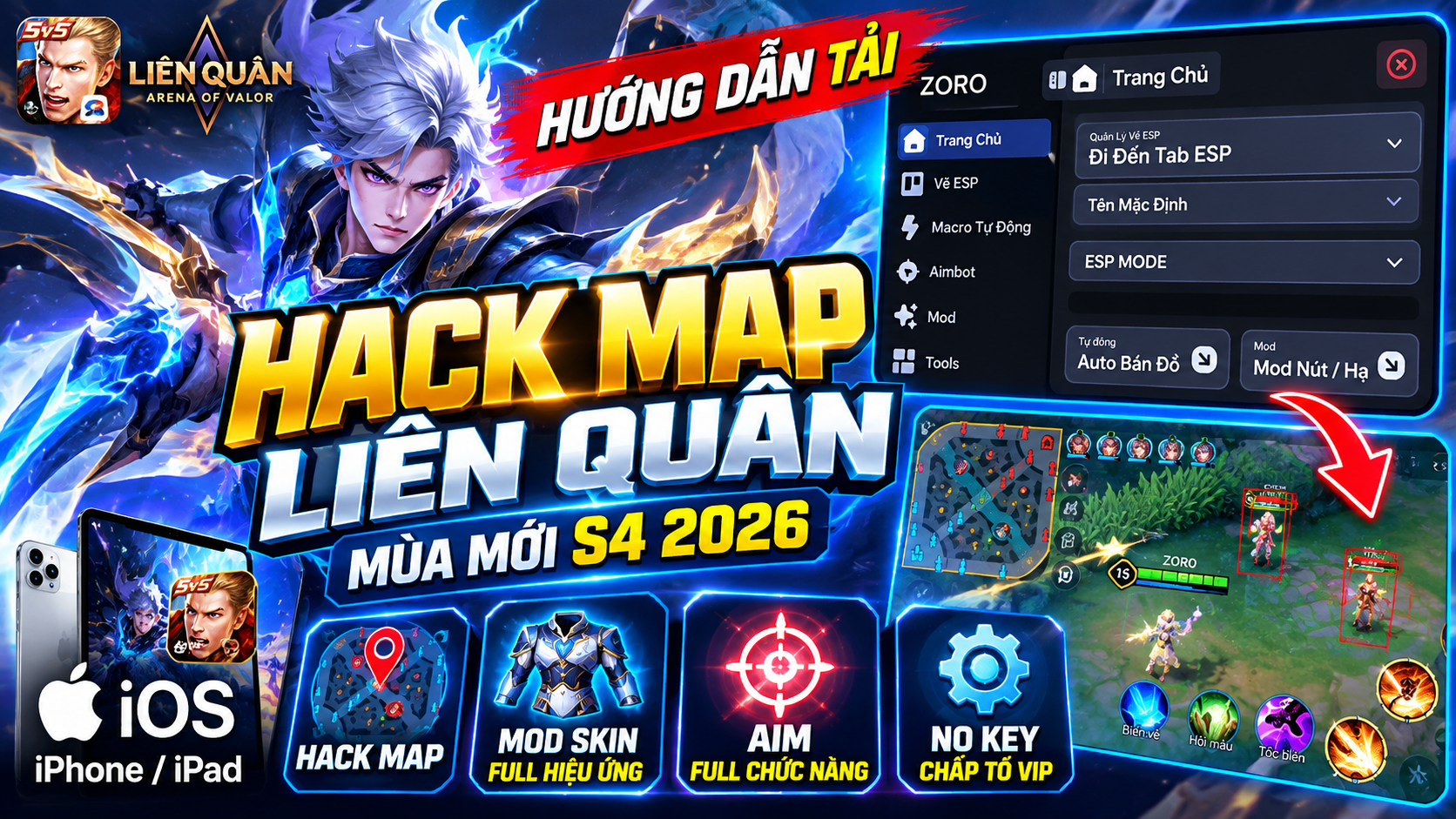 Hack LQ Chấp Tố Độc Quyền VIP V7